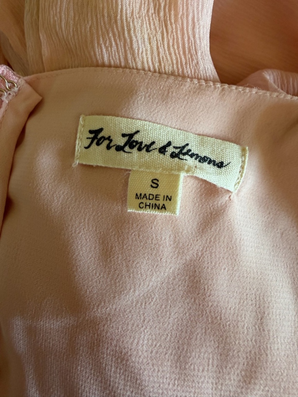 For Love and Lemons Gilded Star maxi dress. Size small. Peachy pink and gold - Picture 4 of 9